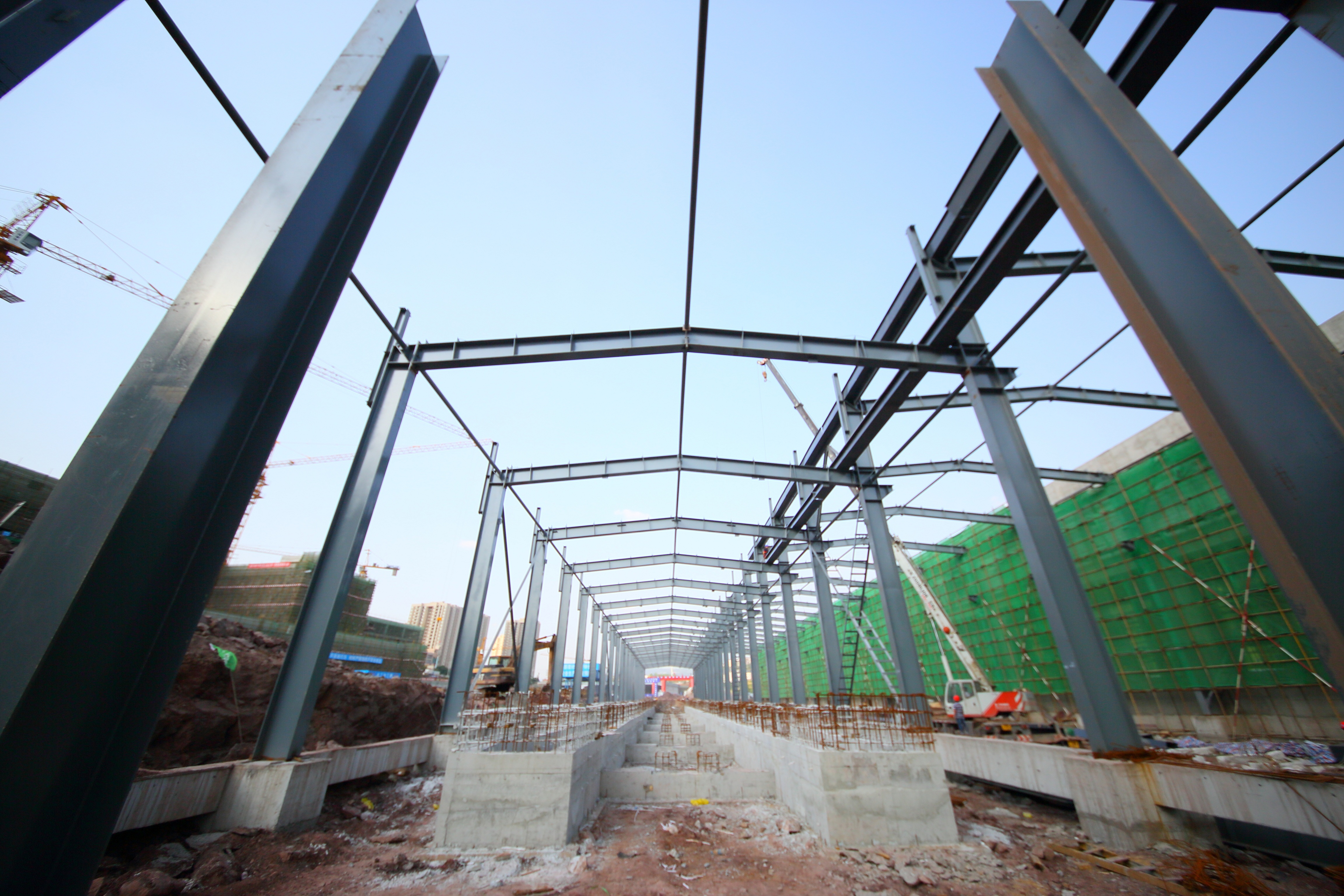 重庆市轨道交通四号线车辆段施工